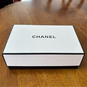 CHANEL White Box with Black Lettering